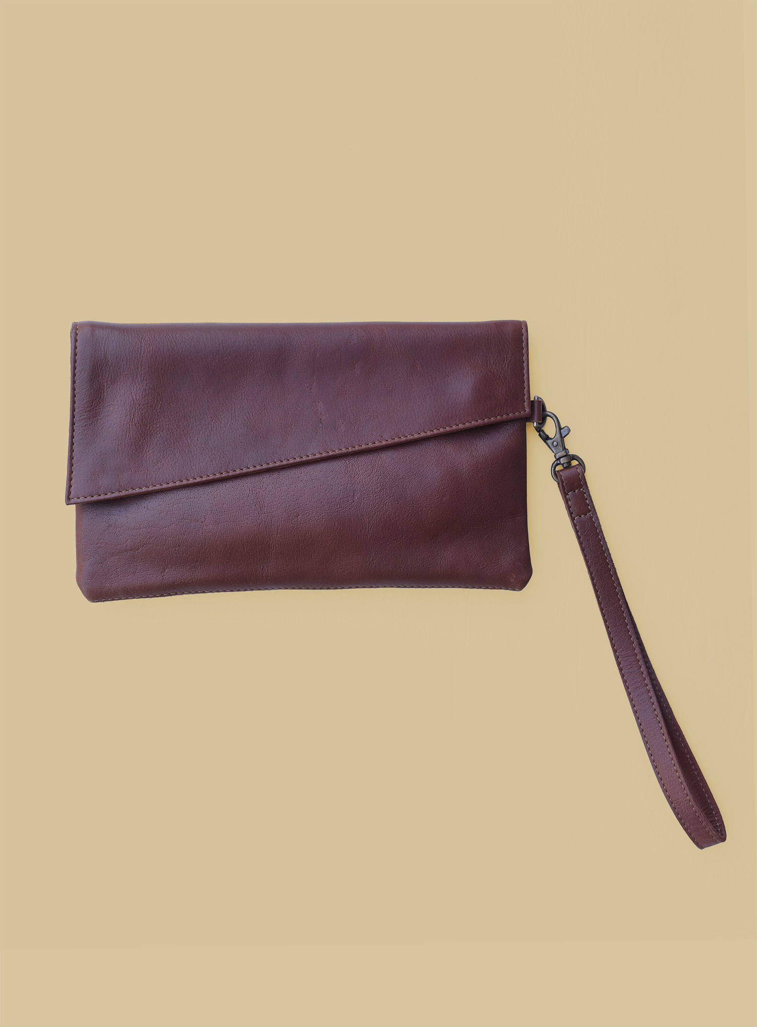 Valextra Dark Brown Iside Clutch - Ann's Fabulous Closeouts