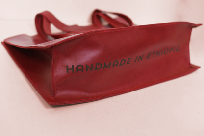 Ethically handmade Ethiopian Leather Purse