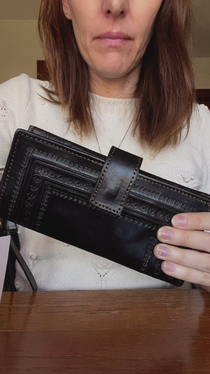 Embossed Wallet Wristlet