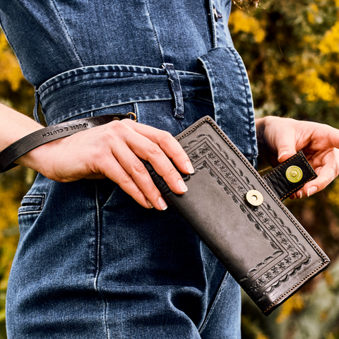 Embossed Wallet Wristlet