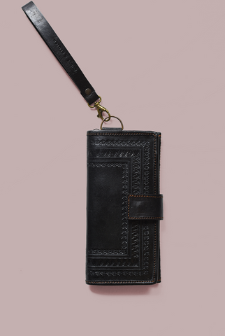 Embossed Wallet Wristlet