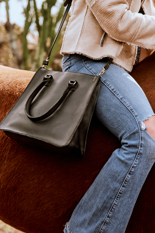 Genuine Leather Cross-Body Laptop Bag Yonas - Handmade & fair from Ethiopia